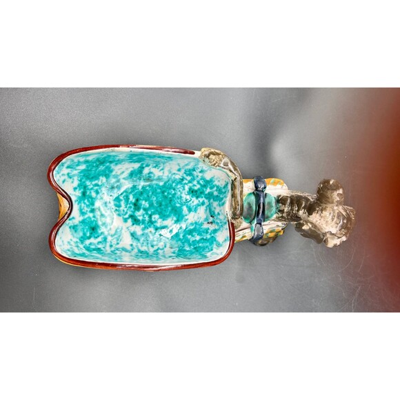 Vintage Donkey With Cart Planter Dish Bowl (C) - Picture 3 of 6